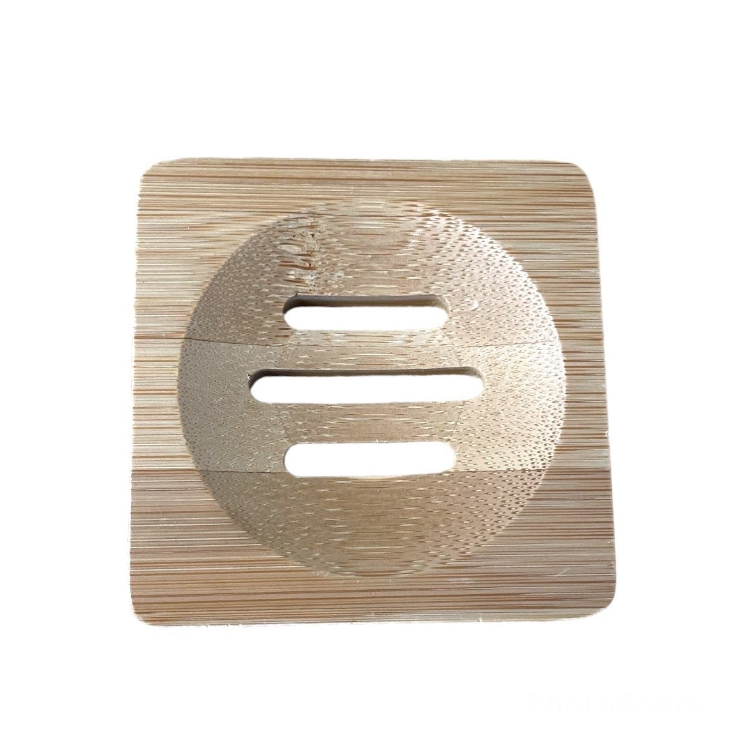 + Soap Dish - Bamboo, Square