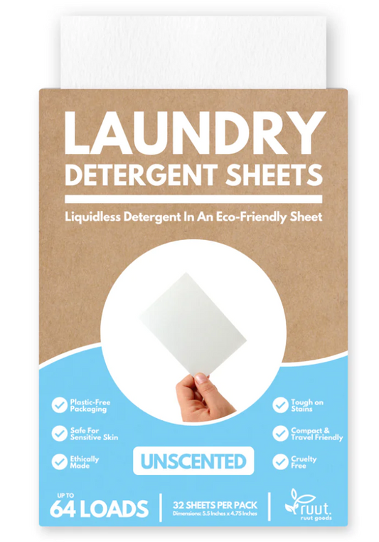 + Ruut Laundry Sheets, Unscented 64 Loads