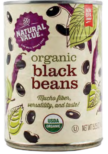 +  Black Beans ORGANIC, BPA free Can